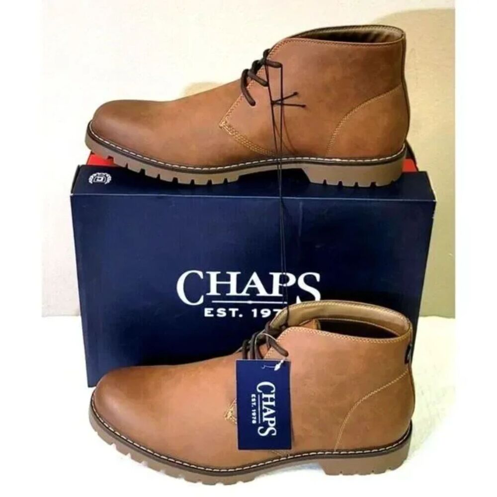 Size: 10 Chukka Boots w/ Memory Foam . Chaps . New in Box
